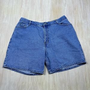 Faded Glory Denim Jean 100% Cotton Medium Wash High Rise Shorts Size 18